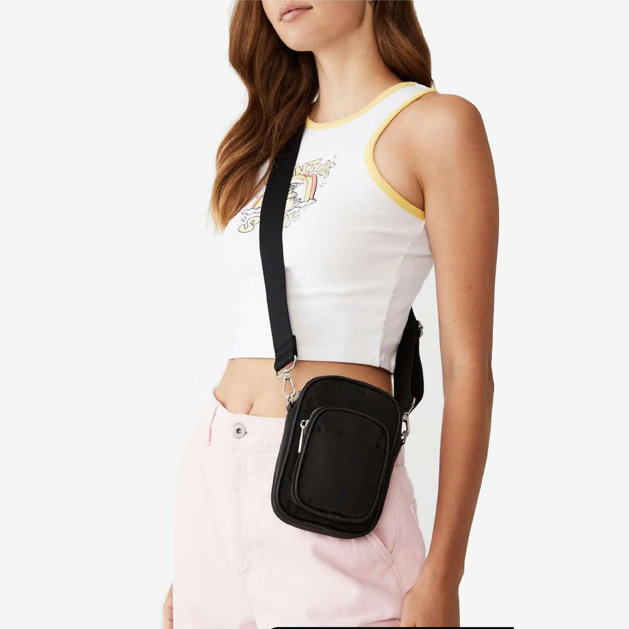 Adjustable Crossbody Bag | 0.9L, Microfibre