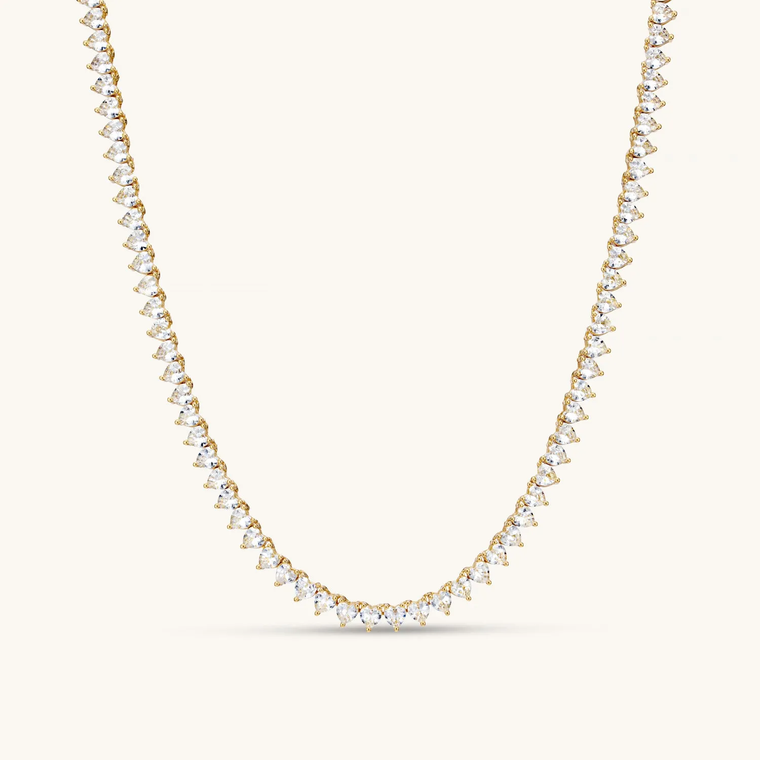 Amore Tennis Necklace In Gold