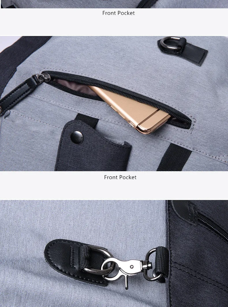 Anti-Theft Laptop Backpack Oxford Fabric College Travel Backpack with USB Charging Port Water Resistant For School Bags Boys