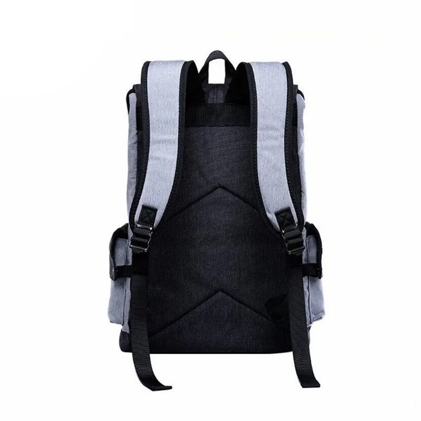 Anti-Theft Laptop Backpack Oxford Fabric College Travel Backpack with USB Charging Port Water Resistant For School Bags Boys