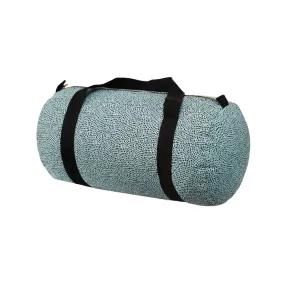 Aqua Cheetah Seersucker Medium Duffel