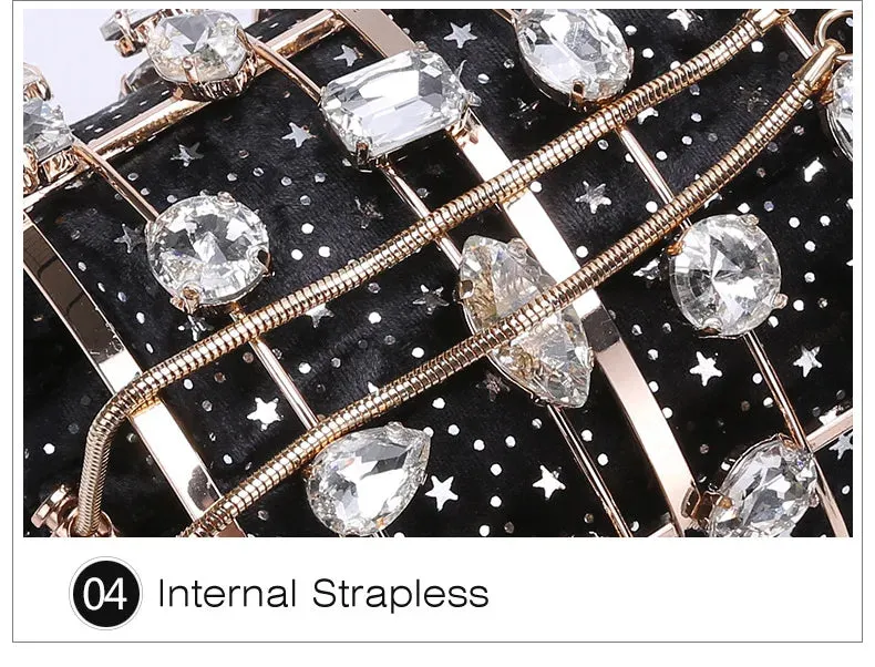 Beaded Metallic Clutch Handbags