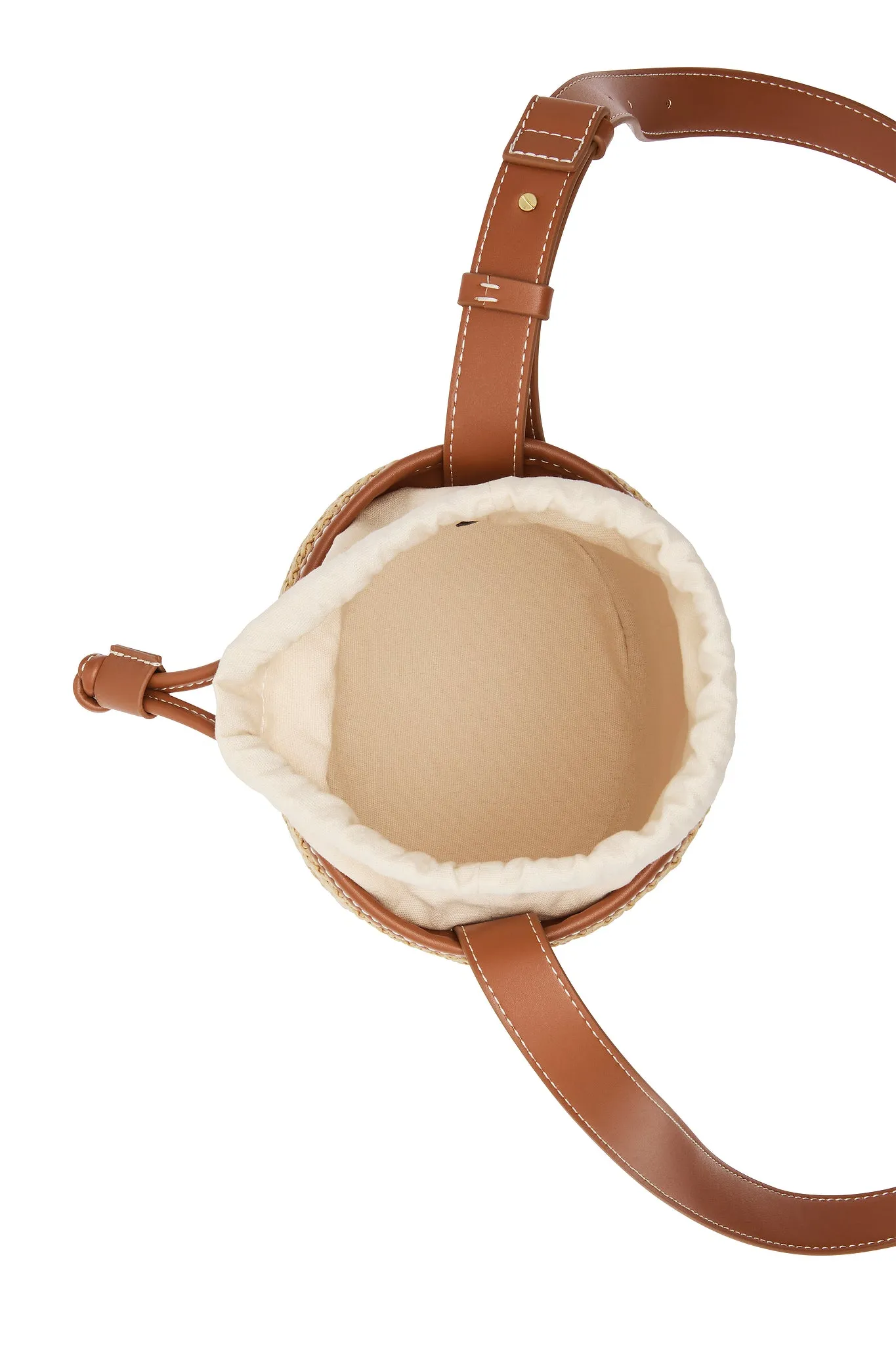 Beam Woven Bucket Bag