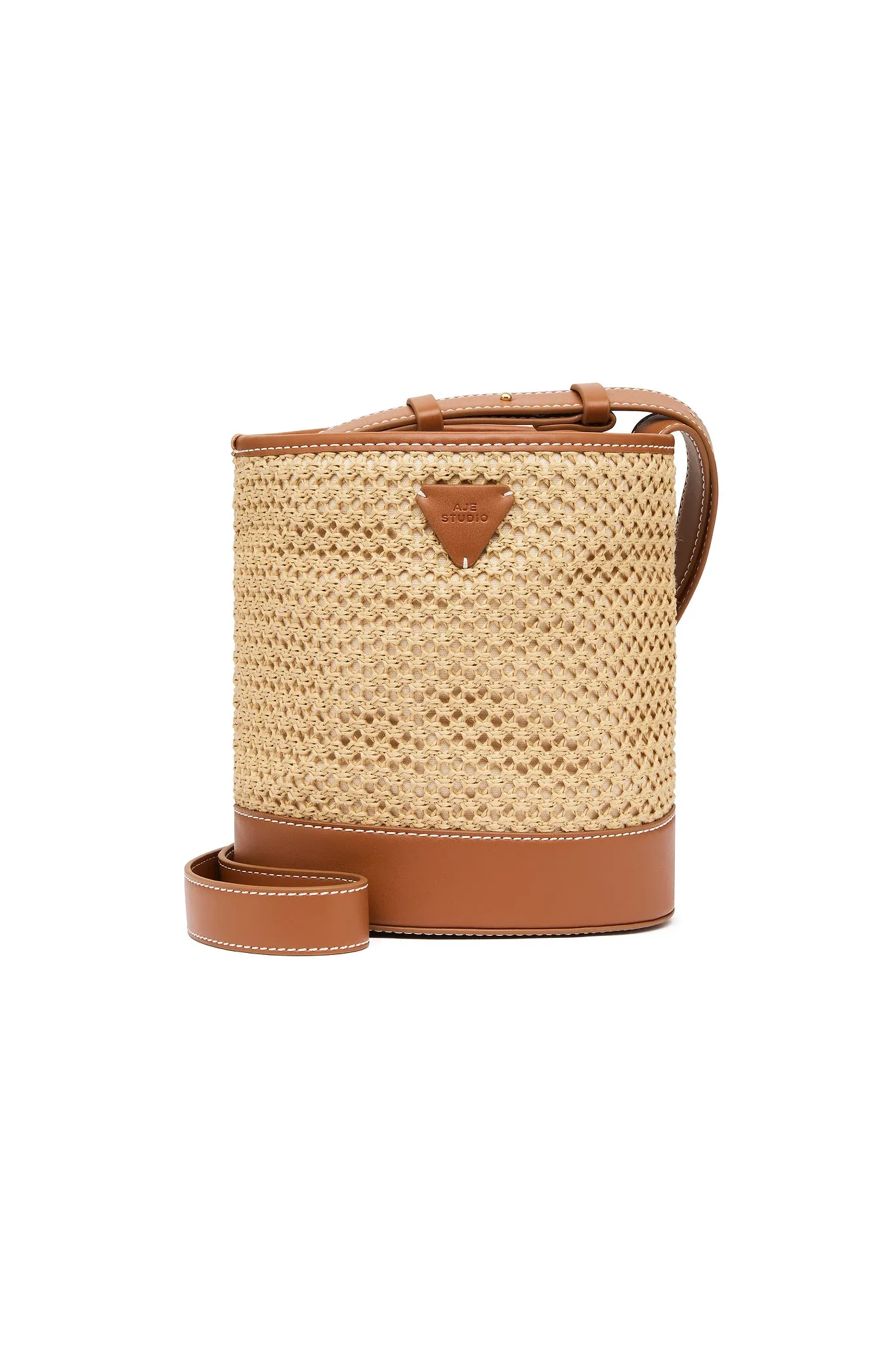 Beam Woven Bucket Bag