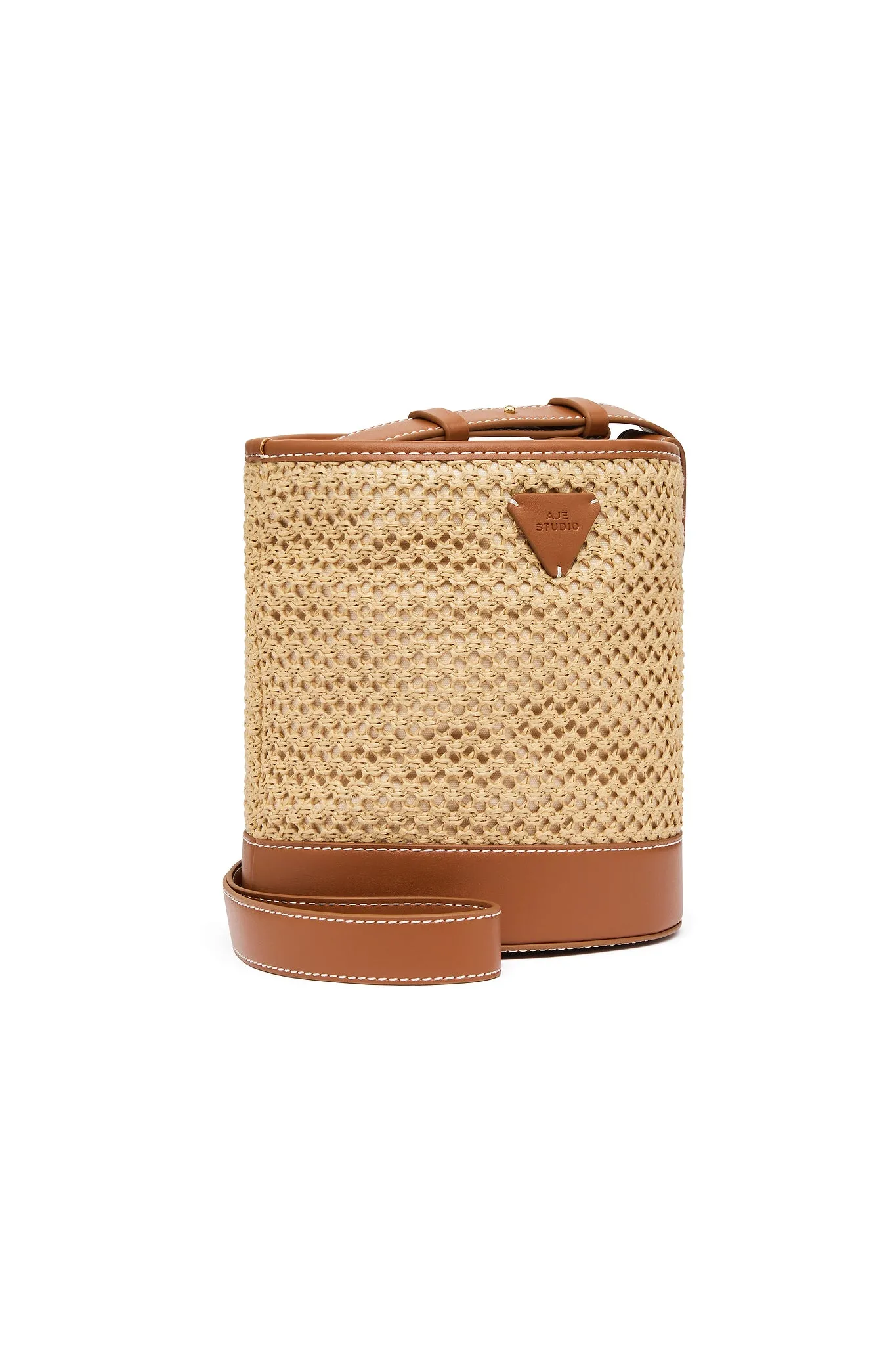 Beam Woven Bucket Bag