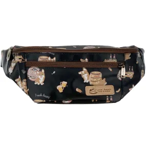 Black Beer Corgi Fanny Pack