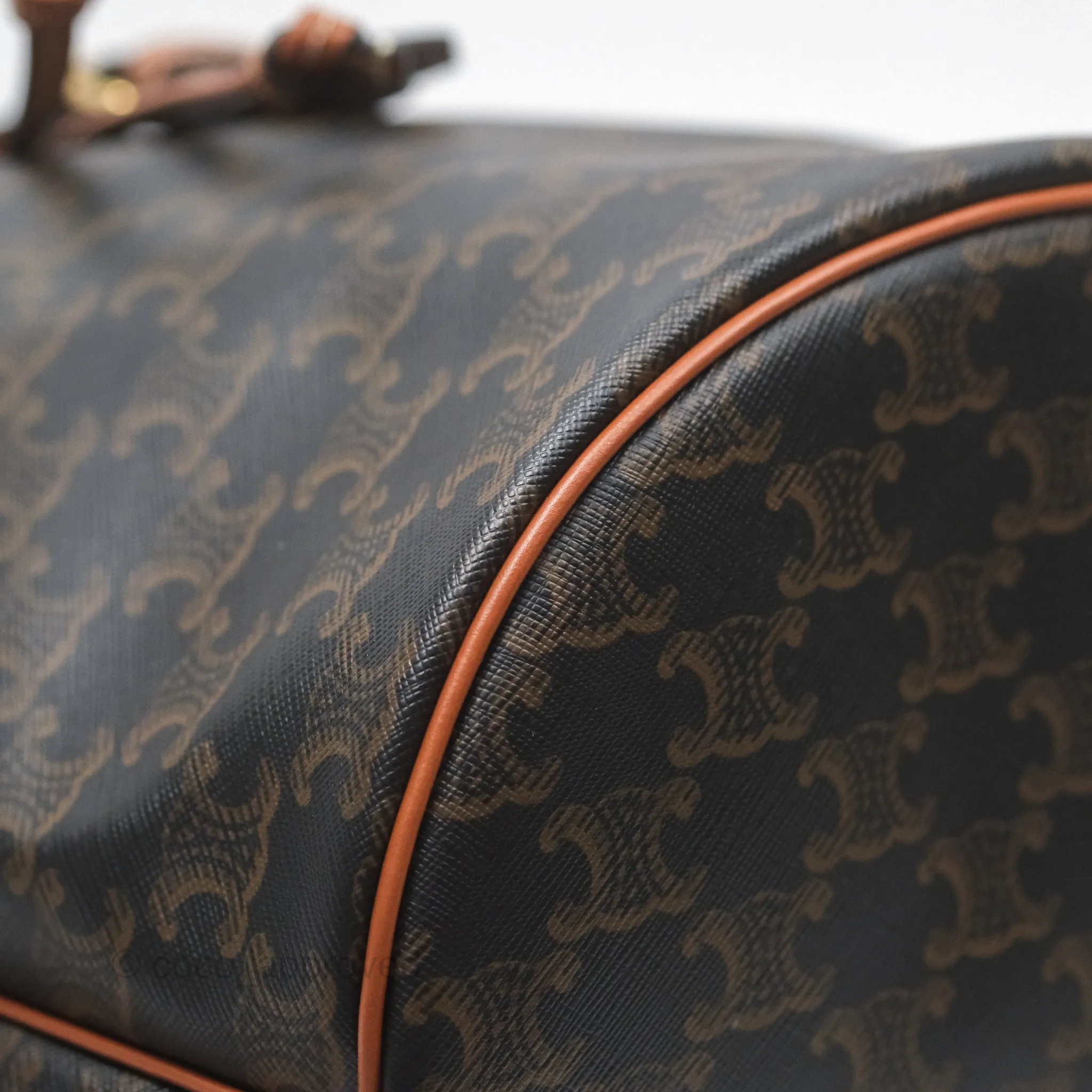 Celine Medium Folco Backpack In Triomphe Canvas Calfskin
