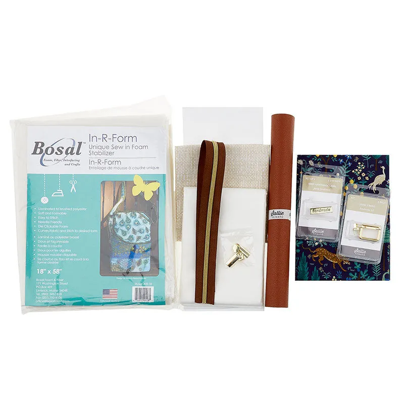 Charade Purse Kit - Hazelnut Pebble Faux Leather
