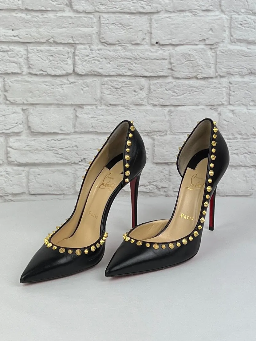 Christian Louboutin Iriza 100 MM Pump, Black, New, Size US 8.5/39