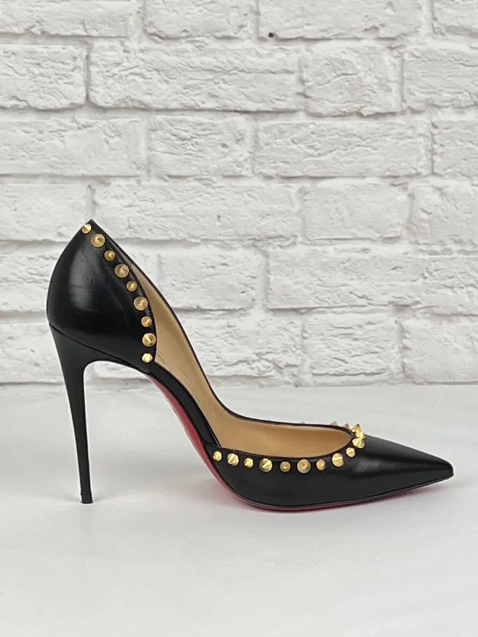 Christian Louboutin Iriza 100 MM Pump, Black, New, Size US 8.5/39