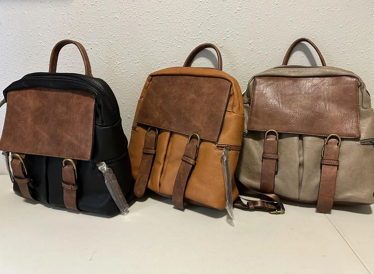 CMS046 Alice Leather Satchel Backpack