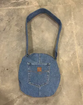 Custom handpick Boulineau, Reworked Carhartt Denim Round Sling Bag, Reworked Carhartt denim Rectangle Sling Bag - 40 Pcs