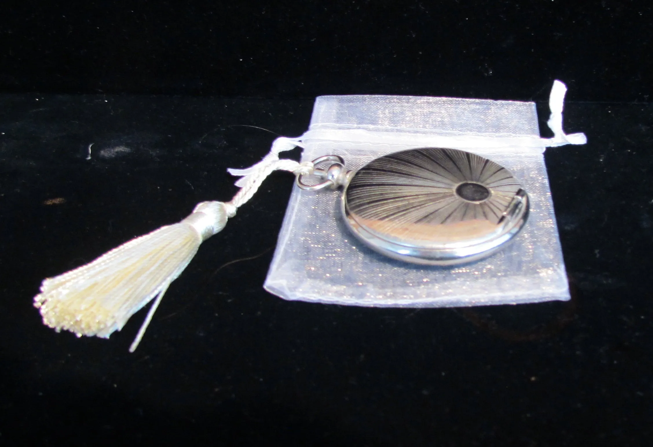 D.R.G.M.a. German Silver Pocket Watch Compact Vintage
