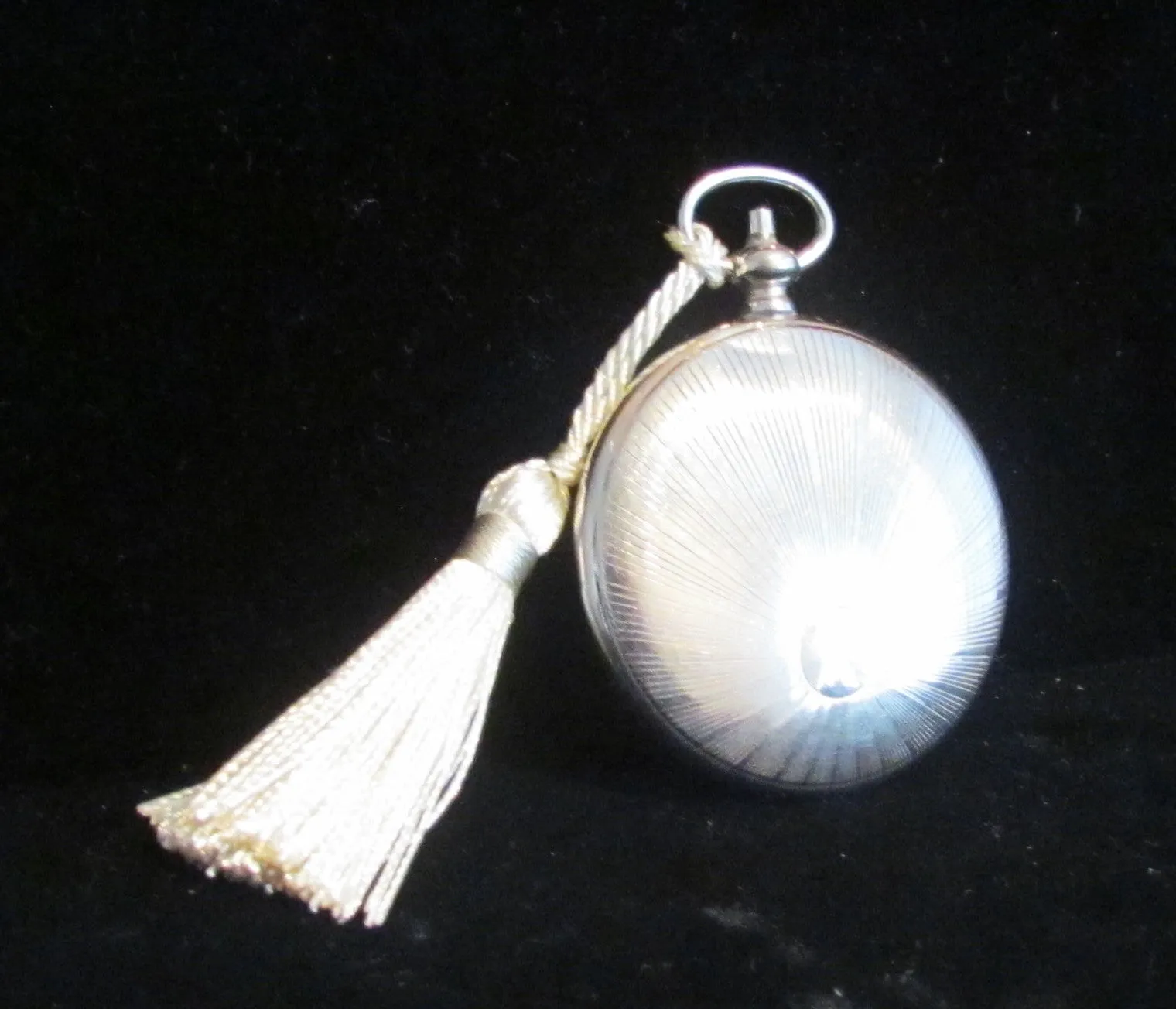 D.R.G.M.a. German Silver Pocket Watch Compact Vintage