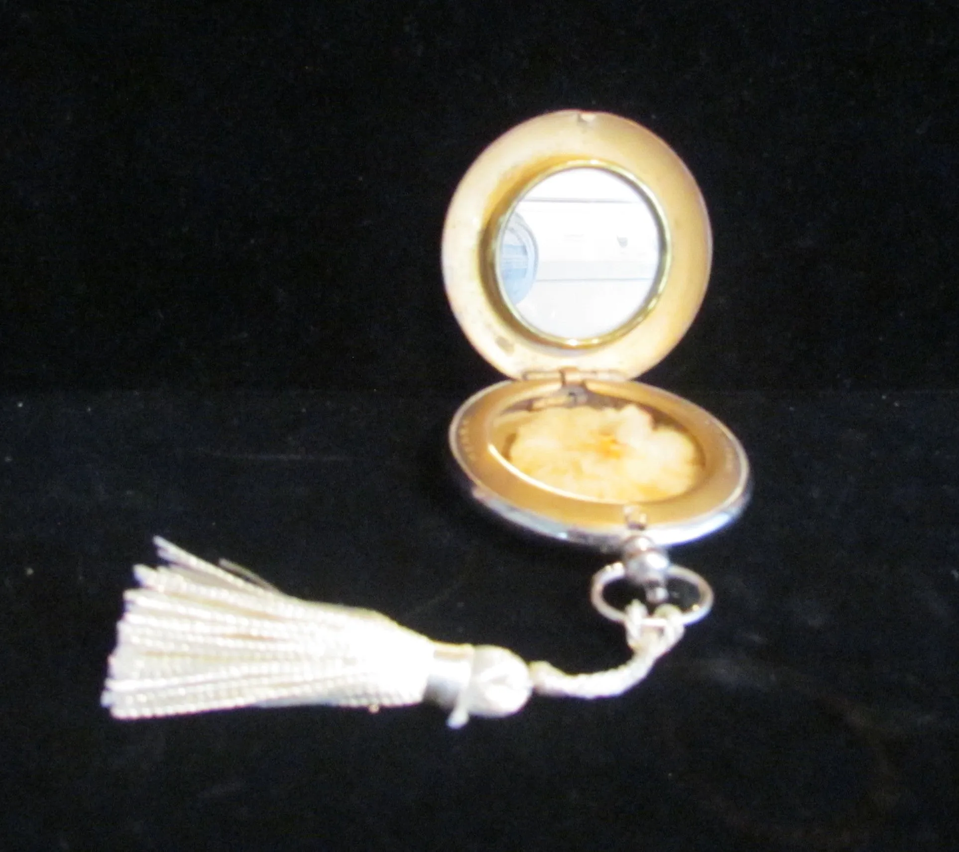 D.R.G.M.a. German Silver Pocket Watch Compact Vintage