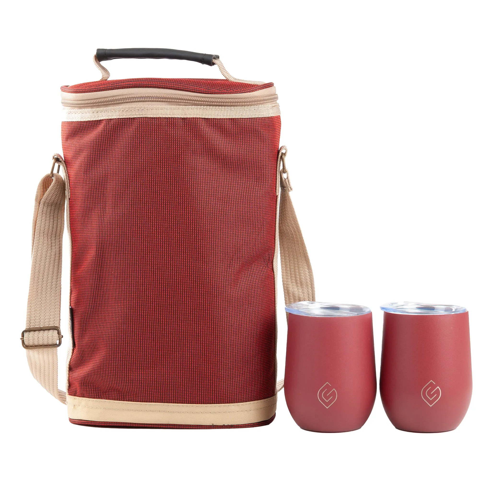 Duo Wine Cooler Bag with Matching Tumbler