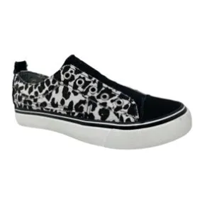 Gypsy Jazz Tennis Shoe -Black Denim/Black Leopard - #2192-2201