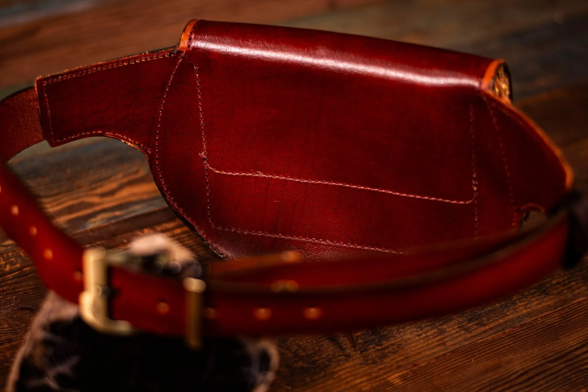Handcrafted Leather Fanny Pack - Fern & Leaf Design for Festivals