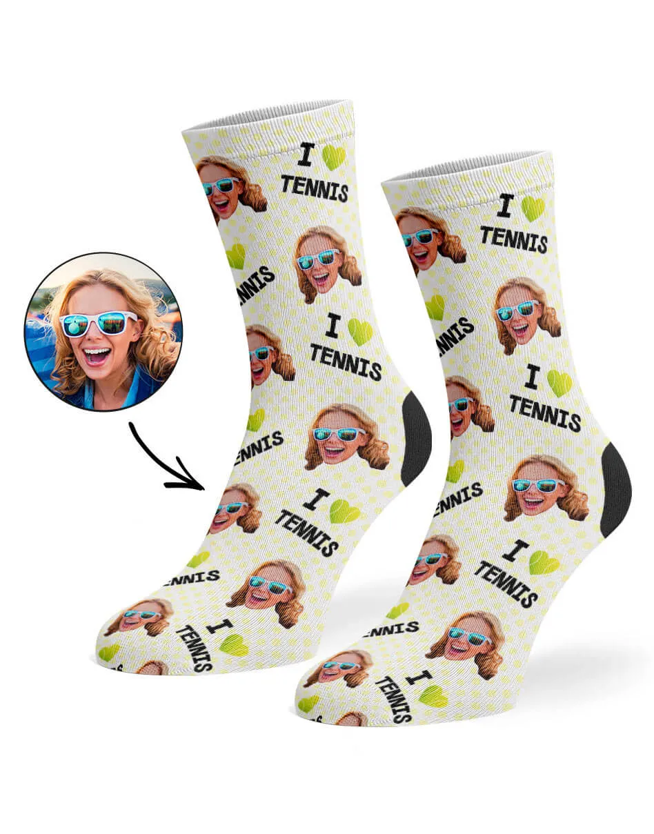 I Love Tennis Socks