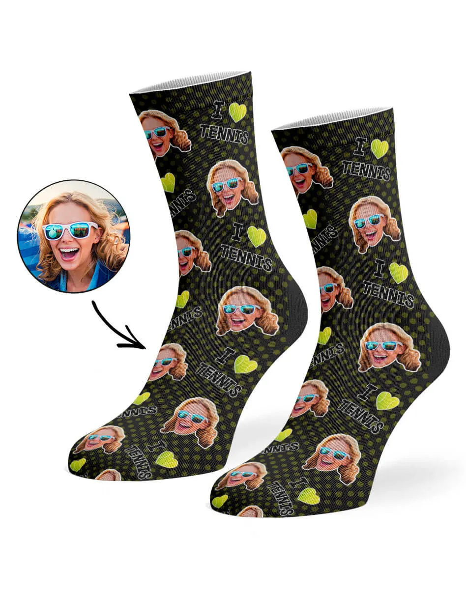 I Love Tennis Socks