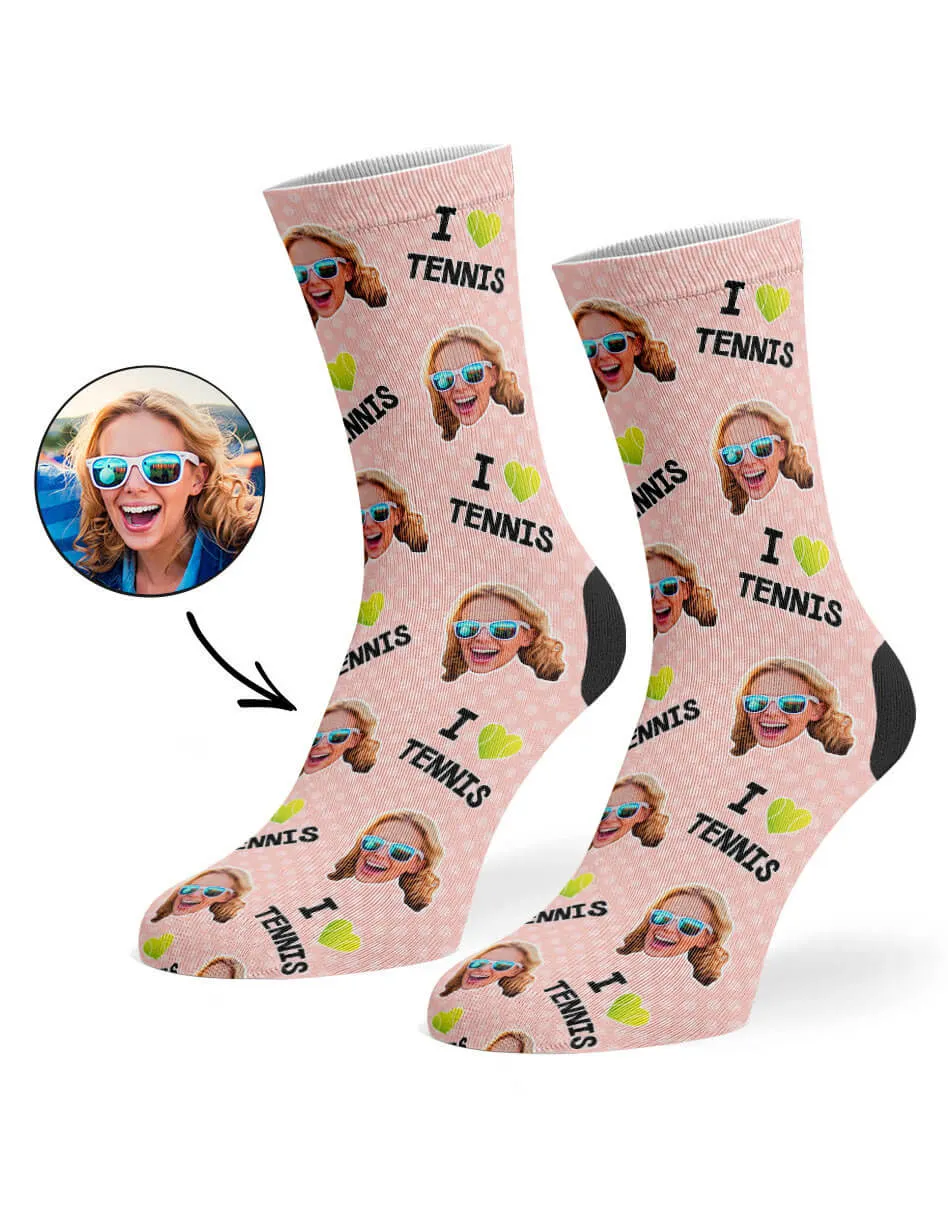 I Love Tennis Socks