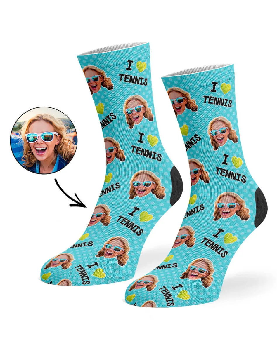 I Love Tennis Socks