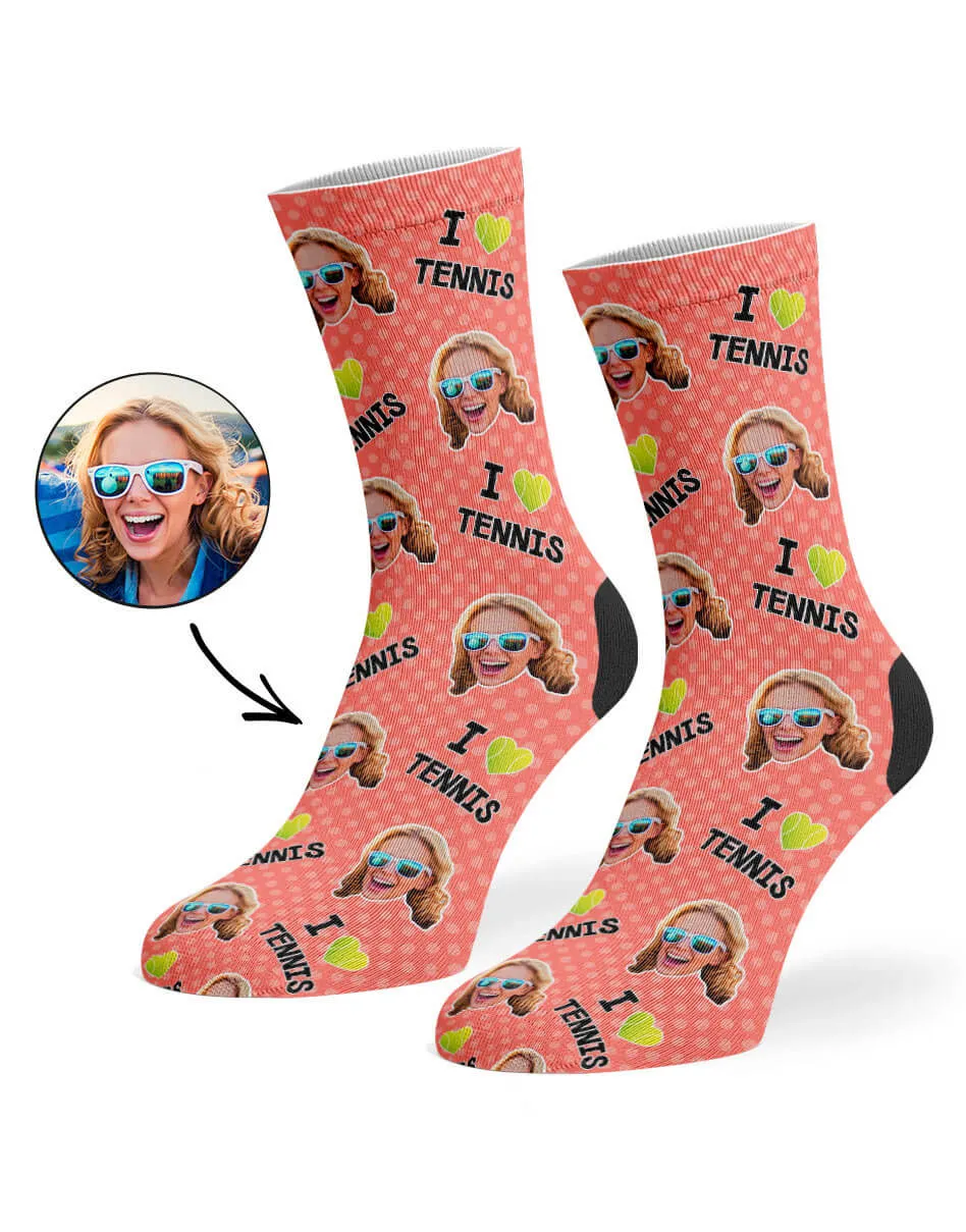 I Love Tennis Socks