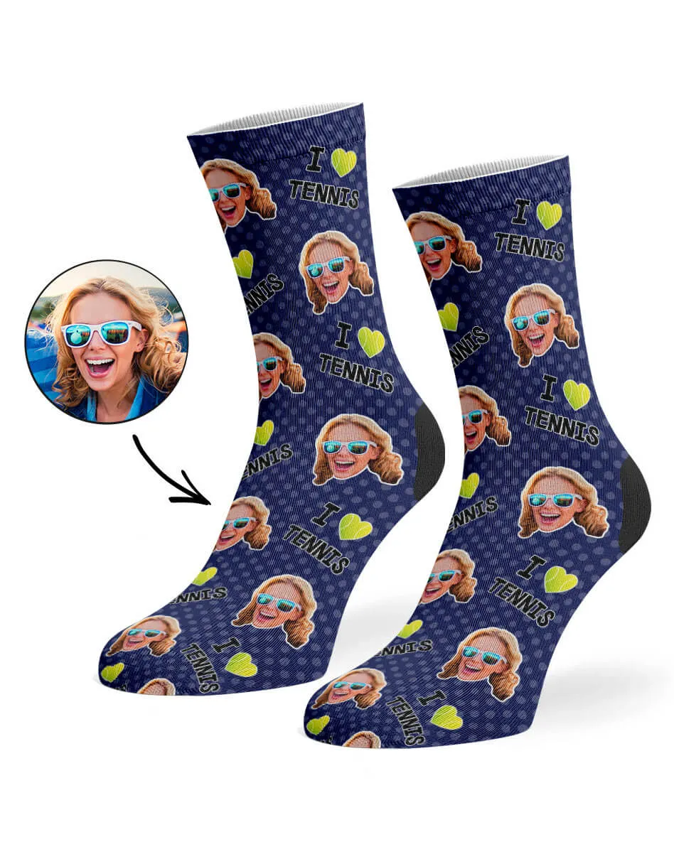 I Love Tennis Socks