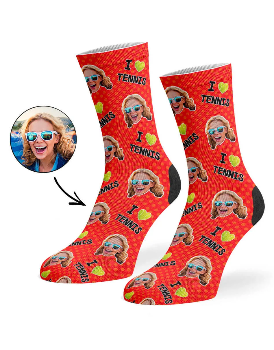 I Love Tennis Socks