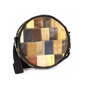 Jean Patch Round Shoulder Bag