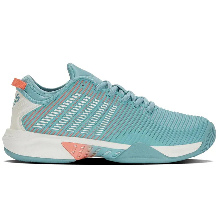 K-Swiss Hypercourt Supreme AC Womens Tennis Shoe Nile Blue/Desert Flower