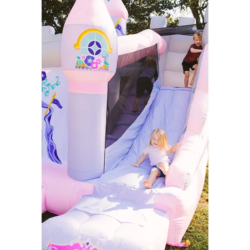 KidWise Princess Enchanted Castle With Slide Bounce House