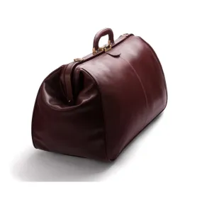 Large Leather Gladstone Holdall - Dark Tan