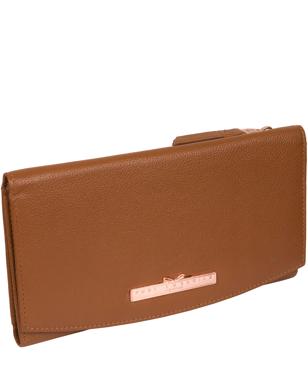 'Lark' Tan Leather Purse