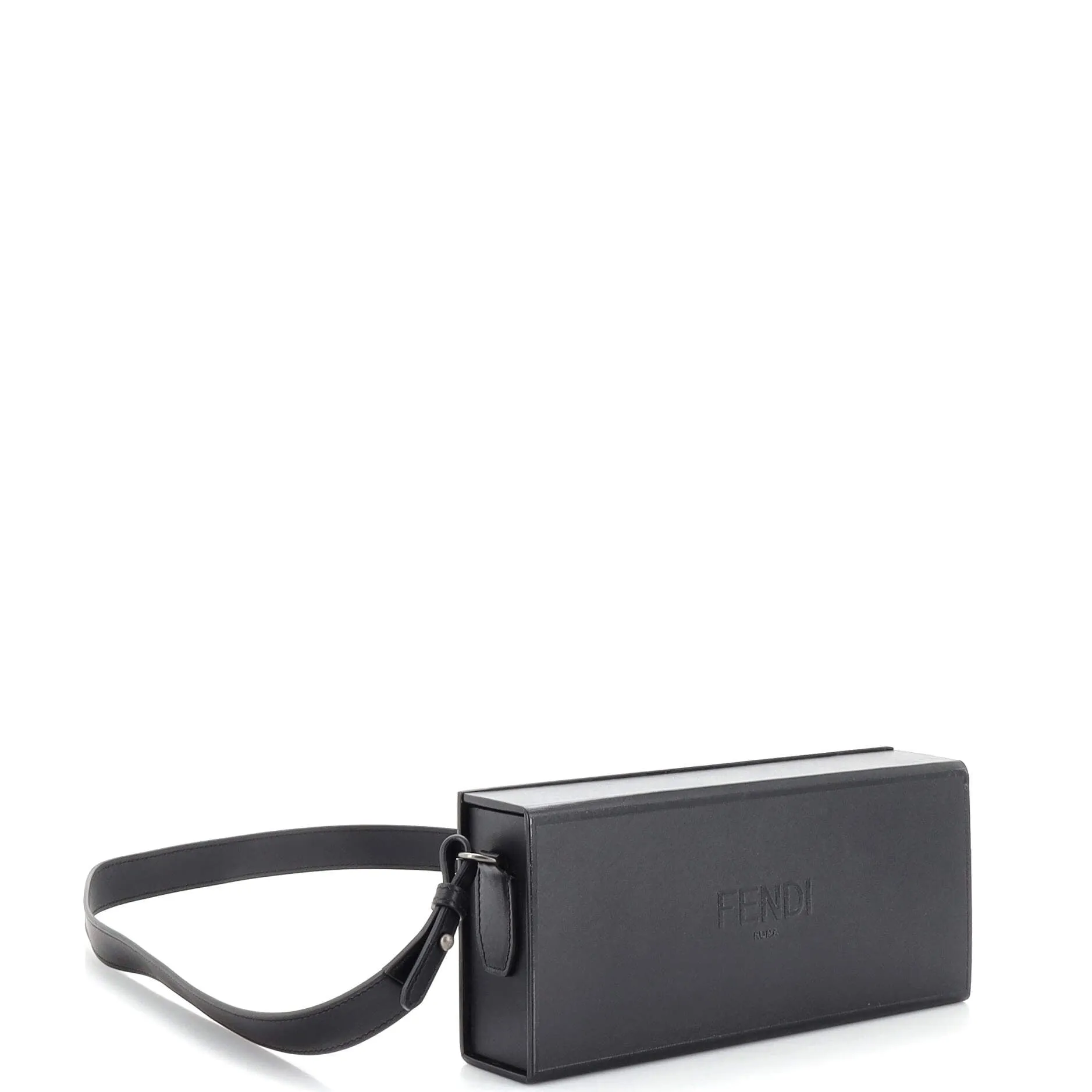 Logo Horizontal Box Crossbody Bag Leather
