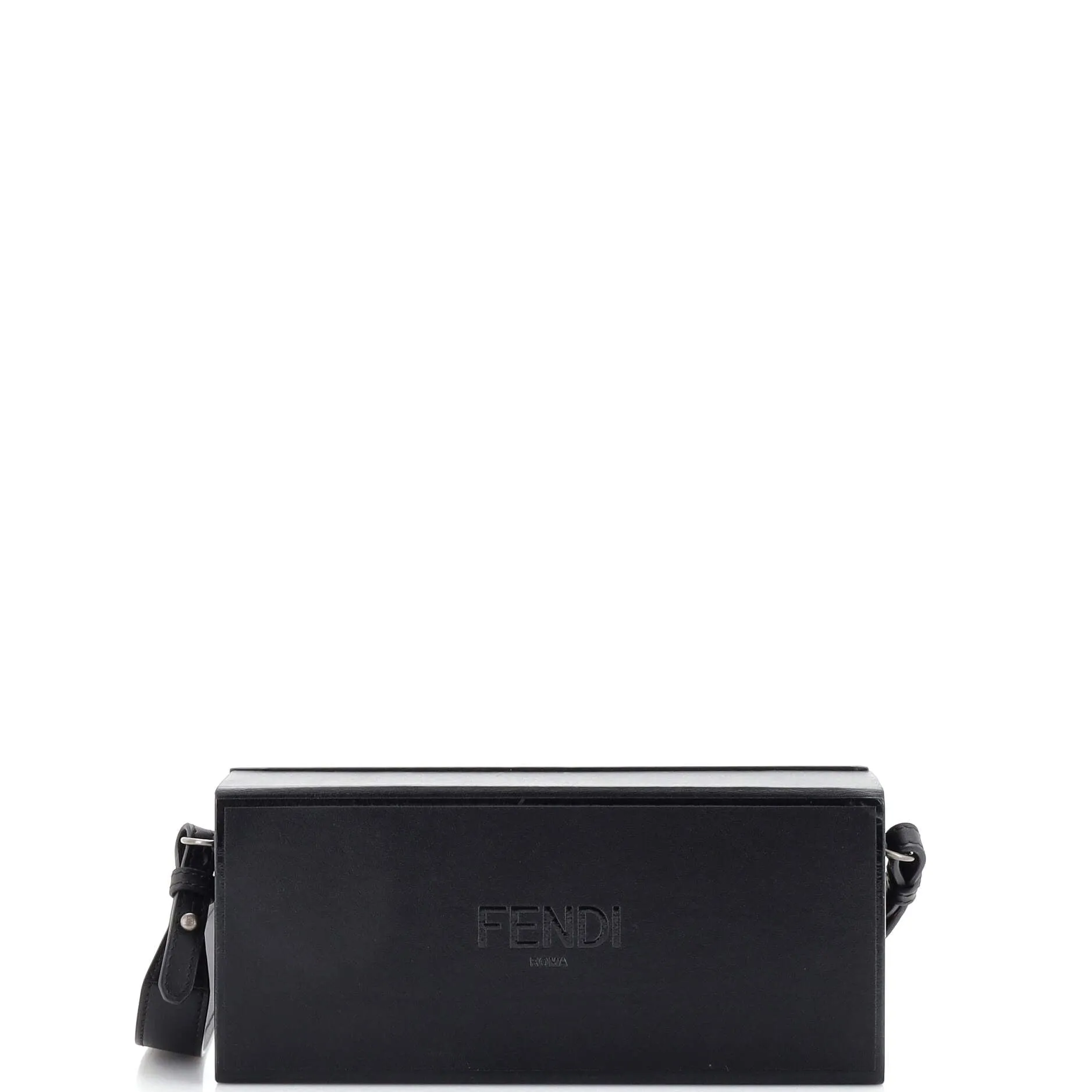 Logo Horizontal Box Crossbody Bag Leather