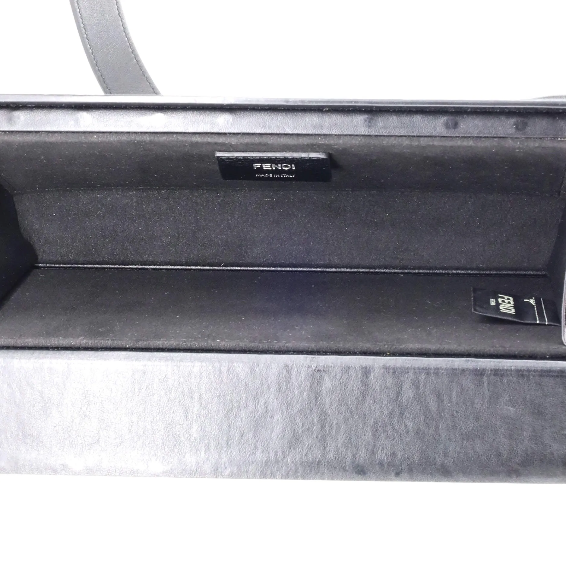 Logo Horizontal Box Crossbody Bag Leather