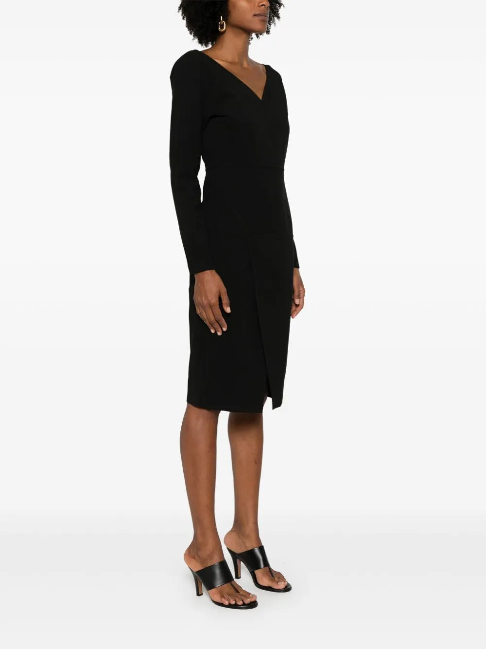LONG SLEEVE MIDI DRESS