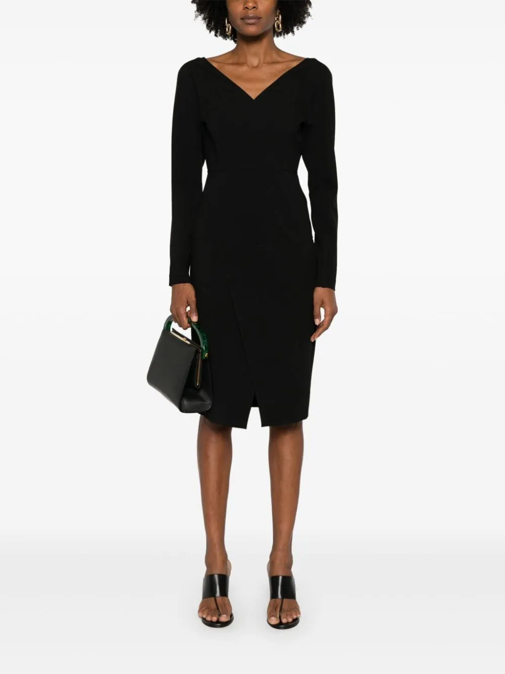 LONG SLEEVE MIDI DRESS