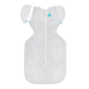 Love To Dream Swaddle UP Transition Bag Lite 0.2 TOG - You Are My in Grey (Large, 18.5-24 lbs)