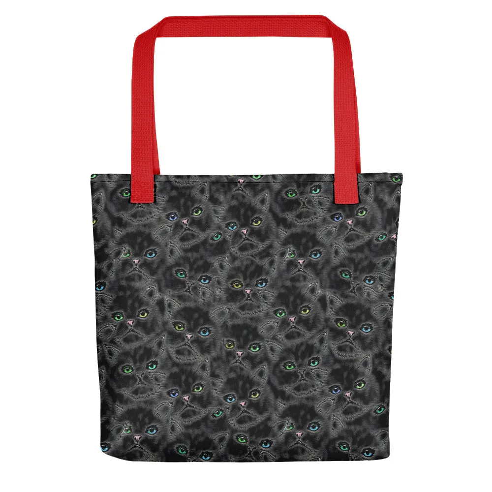 LUCKY BLACK KITTYS Tote bag