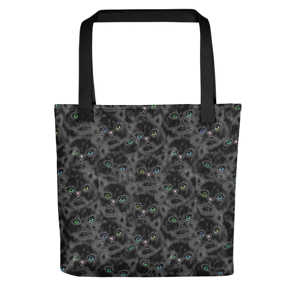 LUCKY BLACK KITTYS Tote bag