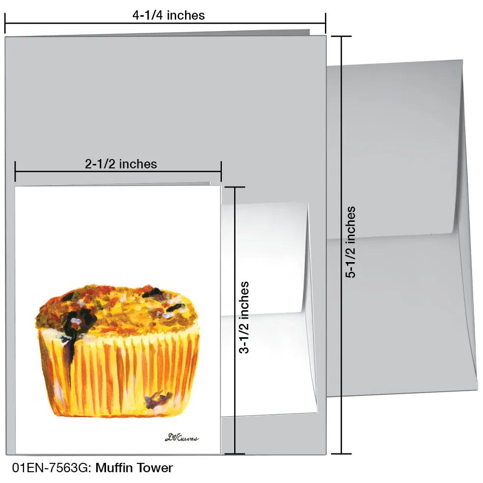 Muffin Tower, Greeting Card (7563G)