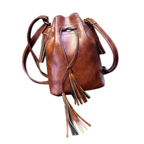 New Brand Design Women Bag Tassel Messenger Hobo Bag Leather Women Shoulder Bag  Female Mochila Escolar Feminina #YHSW