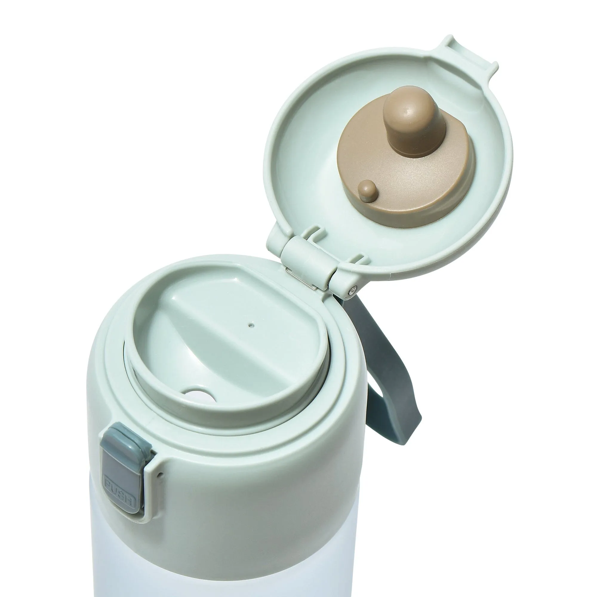 One-Touch Clear Bottle Green