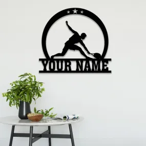 Personalized Male Tennis Star Player Metal Wall Art - Tennis Player Lover Gift - Sport Sign - Birthday Gift