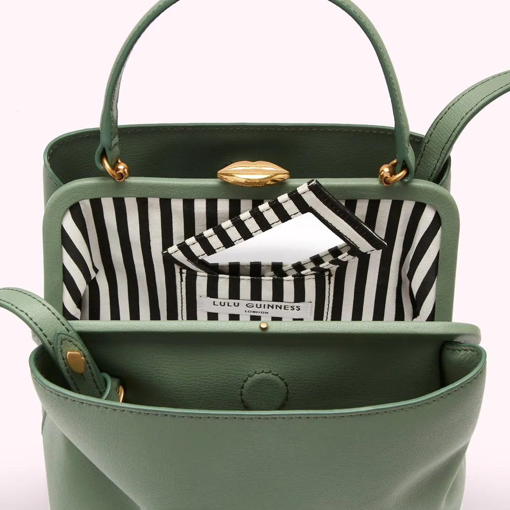 SAGE MEDIUM LEATHER RUBY