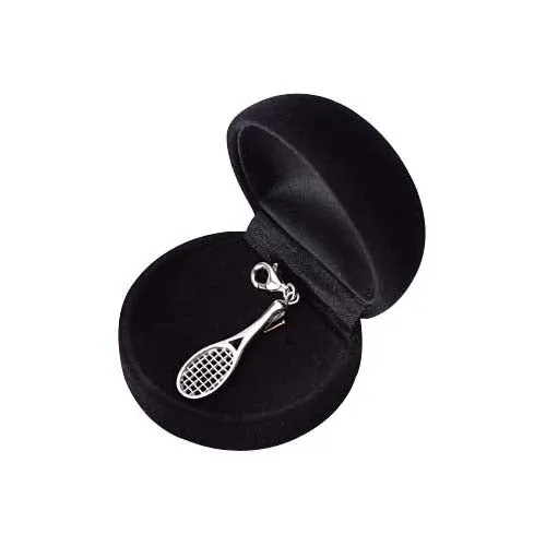 Silver Tennis Racket Charm