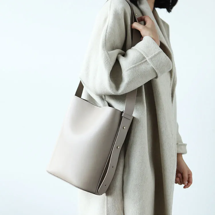Simplify Bucket Bag Womens Leather Crossbody Bags Shoulder Bag for Women
