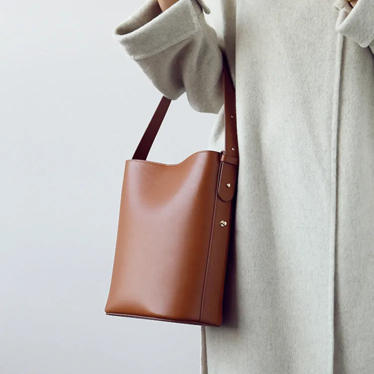 Simplify Bucket Bag Womens Leather Crossbody Bags Shoulder Bag for Women